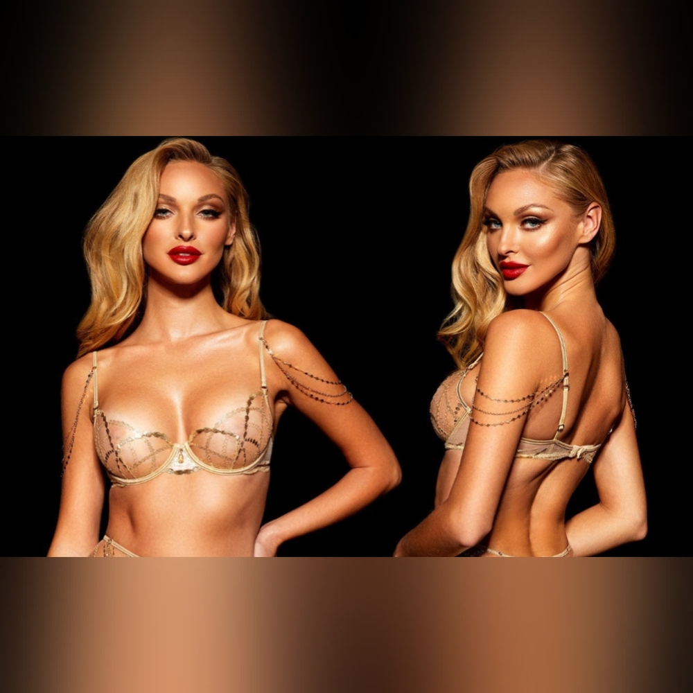 Honey Birdette Goldy bra NWOT - 32B